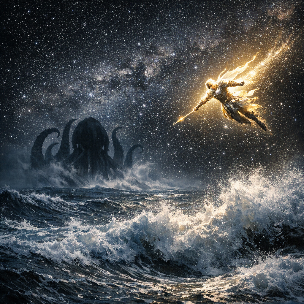 Goku y el Kraken: Choque de Universos Desconocidos